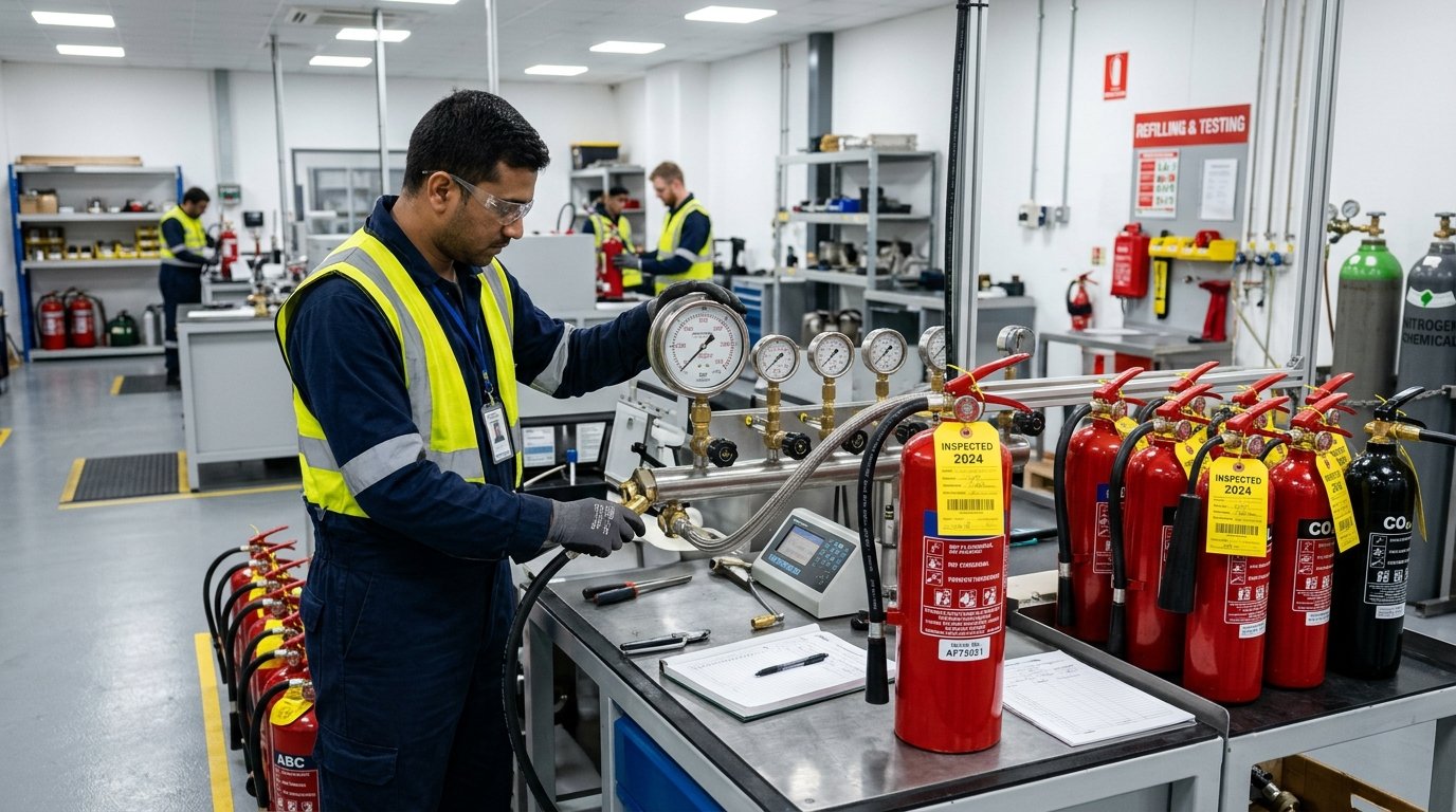 Certified Fire Extinguisher Refilling Workshop